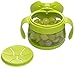 Ubbi Tweat No Spill 2 Pack Snack Container for Kids, BPA-Free, Toddler Snack Catcher, Green/Green