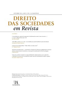 Livro Direito das Sociedades em Revista - Ano 5 (Outubro 2013) Volume 10