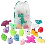 16pcs Mochi Squishy Toys Set with Gift Bag, Mini