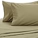 Amazon Brand – Pinzon Signature Cotton Heavyweight Velvet Flannel Sheet Set - King, Thyme Green