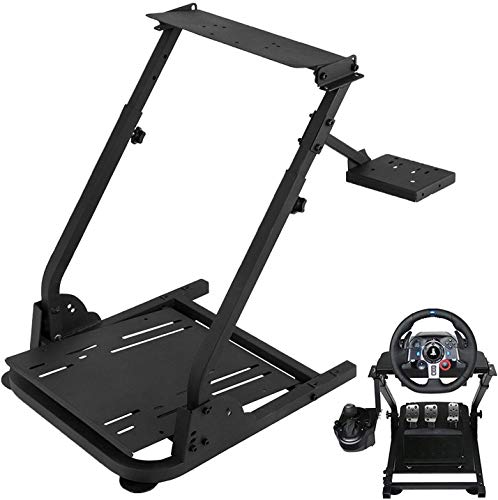 Happybuy G920 Racing Steering Wheel Stand Shifter Mount fit for Logitech G27/G25, G29 Gaming Wheel Stand fit for Thrustmaster,Wheel Pedals NOT Included Racing Wheel Stand