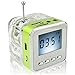 Haoponer Portable Mini Digital Display Screen Speaker USB Flash Drive Micro SD/TF Card Music MP3 Player FM Radio Green