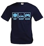 buXsbaum T-Shirt Eat Sleep Game