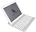Luvvitt@ KBWHT Aluminum Bluetooth Keyboard Case for iPad 4 / iPad 3 / iPad 2 - White Keyboard
