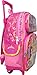 Princess Cinderella Belle Rapunzel Ariel 16 inches Large Rolling Backpack