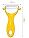 KYODIMA Y Shaped Vegetable Peeler, Red / Yellow / Green - Set of 3