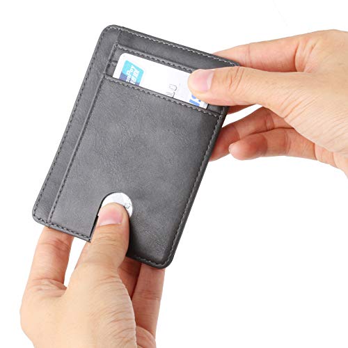 iZiv Slim Wallet,Mini RFID Front Pocket Wallets Minimalist Secure Thin Credit Card Holder