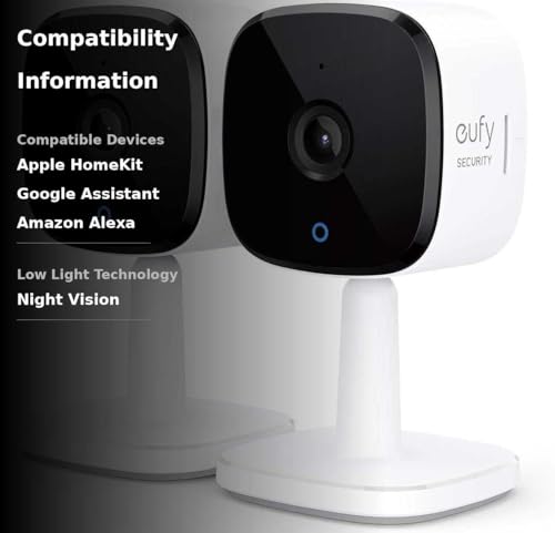 eufy Security Indoor Cam C120 2-Cam Kit | 2K Security Indoor Camera | Plug-in Camera with Wi-Fi | Human and Pet AI | Works with Voice Assistants | Night Vision | Two-Way Audio | HomeBase 3 Compatible - View 3