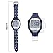Temperature Sensor Watches Digital Watches Waterproof Sports Watch EL Backlight Stopwatch Thermometer Watch (Blue)