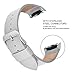 for Gear S2 Leather Band, V-MORO Soft Leather Gear S2 Sport Bands Strap Replacement Wristband with Stainless Metal Adapters for Samsung Gear S2 SM-R720/SM-R730 Smartwatch 6.7