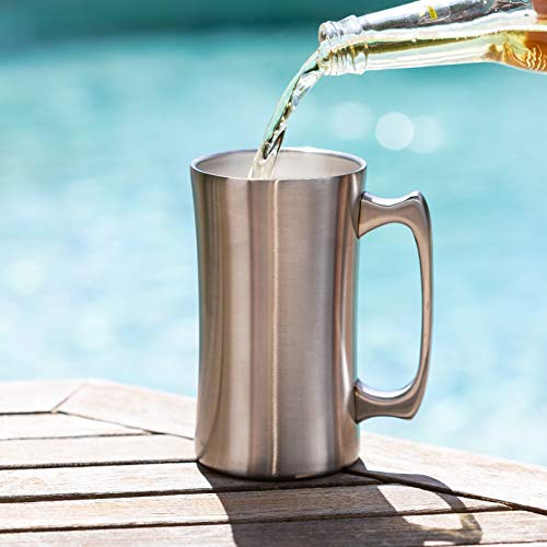 3 Stainless+Steel+Insulated+Beer+Mug