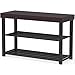 Simple Houseware Wood Top Shoe Storage Bench for Entryway, Dark Brown