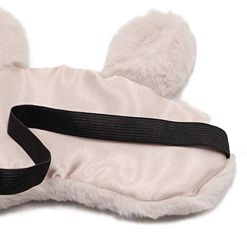 ZTL Cute Animal Eye Mask Soft Plush Sleep Masks for Women Girls Home Sleeping Traveling - Thumbnail 5