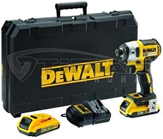 Dewalt Impact Drill Driver 1/4''18V Motor Brushless Module Bluetooth Batteries 5.0Ah DCF888P2B-QW