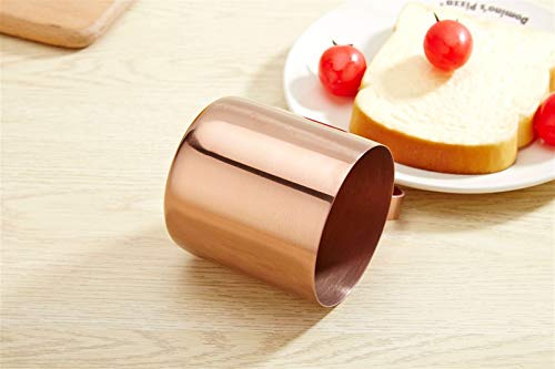WAWAYU Kupferbecher, Einfacher und Modische Edelstahl 304 Becher, Metall, Kupfer, Glas, Becher, Moskau Cocktail-Glas… – Bild 4