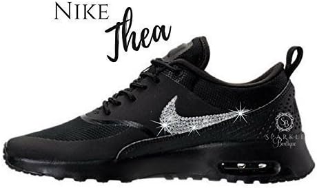 Swarovski Nike, NIKE Bling, Nike Air Max THEA Casual, Custom Nike, Bling Nike, Bedazzled Kicks