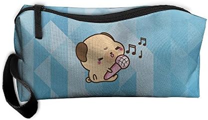 Singing For Kawaii Pug Travel Toiletry Bag Shaving Kit Organizers