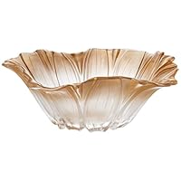 Fifth Avenue Crystal Venezia Flower Bowl, 12.5-Inch, Gold