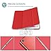 ProCase for iPad 9th/ 8th/ 7th Generation Case 10.2 Inch (2021/2020/2019 Release), 10.2 iPad Case 9th/ 8th/ 7th Gen Cover, Slim Smart Cover with Translucent Hard Shell Back -Red