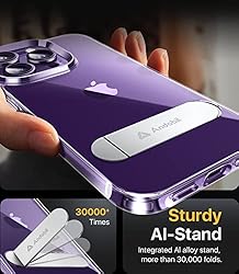 andobil for iPhone 14 Pro Case with Invisible Stand