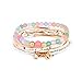 LOVFASHION Multilayer Bohemian Beaded Bracelet Crystal Pendant Charm Stretch Beach Bangle Bracelet Set Jewelry