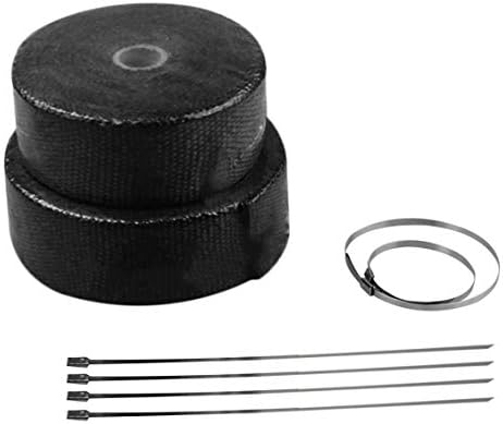Fiberglass Cloth Exhaust Header Pipe Heat Wrap Tape with 6 Ties Prevent from Burns Universal Vehicle Accessories