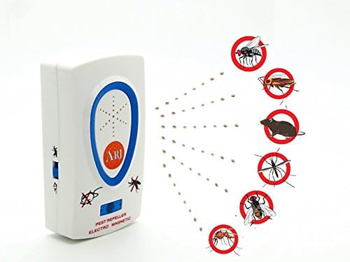 NEW PEST CONTROL ULTRASONIC REPELLENT BY ARJ WHOLESALE - RODENT CONTROL - INSECT REPELLER - MOUSE CONTROL - ENVIRONMENT FRIENDLY- (White & Blue)