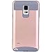 Note 4 Case,Lumsing Galaxy Note 4 Protective Case Shockproof Heavy Duty Hybrid Armor Protection Defender Case High Impact Case for Samsung Galaxy Note 4 with Screen Protector (Rose Gold/Grey)