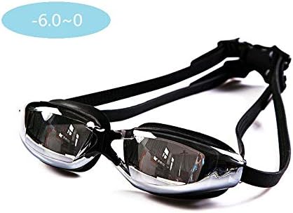 PINK NOTES Prescription Swim Goggles, Optical Corrective Swimming Goggles, Leakproof Anti-Fog UV Protection, Nearsighted Shortsighted Myopia Swimming Goggles