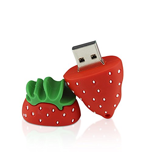 CHUYI 5x16GB Fruits USB Flash Drive USB 2.0 Stick Cute Pineapple Carrot Banana Strawberry Watermelon Pen drive Gift Memory Stick U Disk (Pack of 5 Fruits)