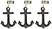 Abbott Collection Set of 4 Dark Brown Anchor Table Weights