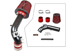 RTUNES RACING - BLACK - SHORT RAM INTAKE Compatible For 08-14 Mitsubishi Lancer 2.0/2.4L