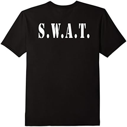 Mens Swat T-shirt 2XL Black