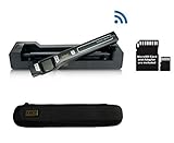 VuPoint ST47 Magic Wand Wireless Portable Scanner, Auto-Feed Docking Station, 8GB MicroSD Card, Protective Carrying Case, JPEG/PDF, Color/Mono, 1.5 LCD, 1050 DPI (Black)