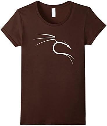 Womens Kali Linux Dragon T-Shirt Large Brown