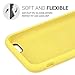 kwmobile Case Compatible with Apple iPhone 6 / 6S Case - TPU Silicone Phone Cover with Soft Finish - Pastel Yellow