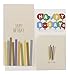 Happy Birthday Money Gift Cards Bulk Set, Balloons, Candles, Confetti, Envelopes Included (3.5 x 7.25 in, 36 Pack)