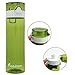 CLEARANCE-21 OZ Sports Water Bottle Plastic Exceptional Durability Tritan Leak Proof Flip Top Double Locking Lid Handle for School Running Gym Yoga with Cleaning Brush (7766-Green)