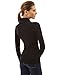 PattyBoutik Women V Neck Empire Waist Knit Top (Black S)