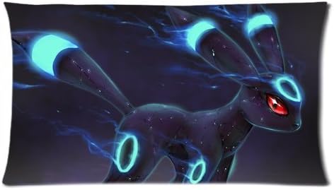 Custom Japanese Anime Cartoon Pokemon Cool Umbreon Rectangular Pillow Case 20x36 Inches Creative Personalized Pillowcase Bedding Pillow Slips