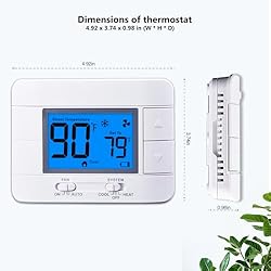 Non Programmable Thermostat for Home - Single Stage