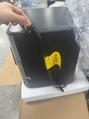 DEIME Freidora de aire 10.2 QT sin aceite 1700 W freidoras de aire de horno de gran capacidad Cocina saludable con 10 preestablecidos, freidora de aire grande para familias Ventana de cocción visual, cesta antiadherente, receta incluida