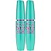 Maybelline New York Volum' Express The Mega Plush Washable Mascara Makeup, Blackest Black, 2 Count, Washable Blackest Black