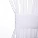 NICETOWN Voile Sidelights Panel Curtains, Sidelight Curtains Blind French Door Sheer Curtains Window Treatment with Tiebacks, 30 inches Wide x 72 inches Long (1 Pair, White)