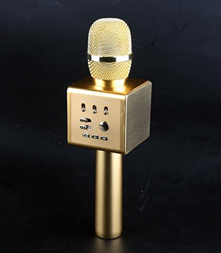 Wireless Microphone,Karaoke Microphone,With Bluetooth Speaker,Original Singing and Accompaniment Switch,Treble Bass Volume and Surround Effect Adjustment,Auto Switch Songs,Can Connect External Speaker