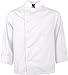 White Lightweight Long Sleeve Chef Coat, M