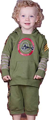 Jelly The Pug Green Helicopter Hoodie &amp; Shorts