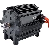 Electric Brushless DC Motor 72V 5000W Peak 8000RPM Scooter Motor KR5V V2 | High Speed Electric Dirt Bike Motor, Electric Motor for Go Kart Razor Upgrade Kit Motorcycle and More, Temperature Sensoring