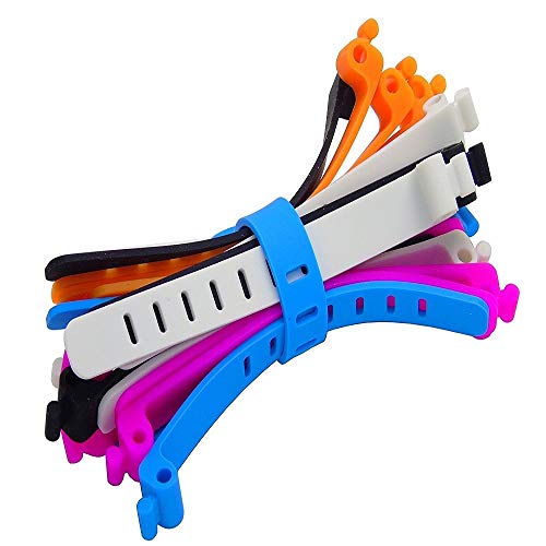 100 Food Grade Silicone Bag Ties Cable Management reusable Zip Tie Twist Multiuse Bag Clip