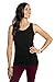 Tank Top For Women Wide Strap Comfortable Layering Shirt Dressy Or Active Wear (Black, L)
